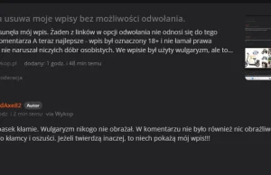 Moderacja stosuje cenzurę