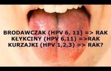 HPV - NIE MA TYPÓW NIEONKOGENNYCH. Z kłykcin i brodawek może się rozwinąć rak...