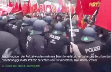 Niemiecka policja rozbija marsz komunistów w Berlinie