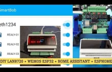 DIY PCB ESP32 + LAN8720 + ESPHOME + HOME ASISSTANT. Omówienie projektu karty LAN