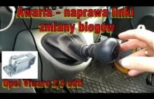 Opel Vivaro. Zabezpieczenie linki zmiany biegów