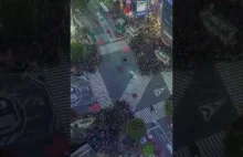 Shibuya Intersection in Tokyo - najbardziej zatłoczone skrzyżowanie na świecie