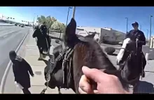 Policjant z Albuquerque ściga złodzieja na koniu