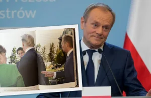 Tusk strzela w plecy Trumpowi i zamieszcza zdj w swojej książce.