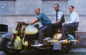 Unikalny motocykl zbudowany przez Polaka w 1949 r. z rozbitego Messerchmitta