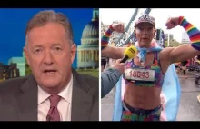 "It's Embarrassing!" Piers Morgan i trans na maratonie. Ang wymagany.