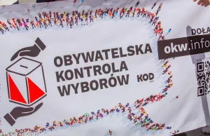 Plakaty i stoiska Obywatelskiej Kontroli Wyborów w całym kraju, trwa nabór