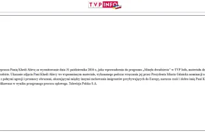 TVP Info - umie przepraszać :)