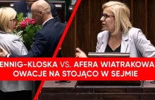 Owacje i kwiaty w Sejmie. Hennig-Kloska kontra afera wiatrakowa - YouTube