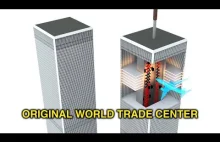 Krótki filmik pokazujący strukturę wież WTC, oraz wpływ ataku 11 września na nie