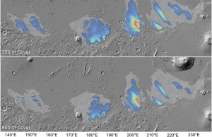 Mars Express znalazł dowody na istnienie dużych złóż wody na równiku Marsa