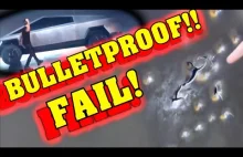 Bulletproof Tesla Cybertruck test - nie bardzo