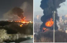 Pożar niedaleko elektrowni w Petersburgu