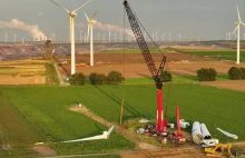Niemcy rozmontowują farmę wiatrową w celu psozerzenia kopalni odkrywkowej
