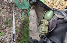 Z szablą rzucił się na policjantów. W plecaku granaty