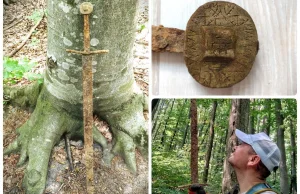 Świetnie zachowany średniowieczny miecz z runami odkryty wykrywaczem (GALERIA)