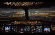 Lądowanie w Dubaju w nocy