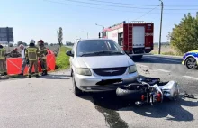 Tragiczny wypadek motocyklisty zginął policjant