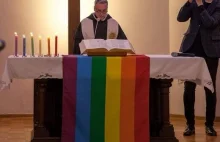 DominikaninMaciej Biskup OP wziął udział w progejowskim nabożeństwie w Warszawie