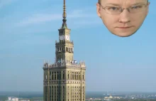 Rosyjski balon szpiegowski widziany nad Warszawą.