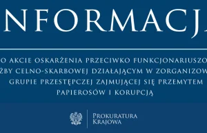 Akt oskarżenia przeciwko funkcjonariuszom służby celno-skarbowej