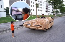 Ojciec roku: zbudował dla syna jeżdżącą replikę czołgu z "World of Tanks"