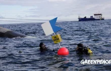 Niemcy. Protest greenpeace Komando na dnie Morza Bałtyckiego xD