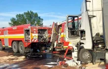Wypadek z udziałem polskiej ciężarówki. Nie żyje dwóch strażaków