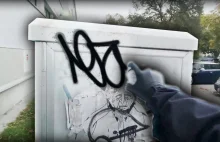 ''Grafficiarz'' niszczy mienie publiczne i chwali się tym na YouTube