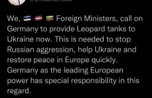 Estonia, Łotwa i Litwa wezwały Niemcy do dostarczenia czołgów Leopard Ukrainie