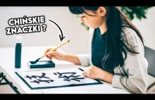 Japonka tłumaczy alfabet KANJI
