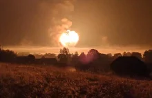 Ukraiński dron trafił w magazyn amunicji na zachodzie Rosji. Ewakuowano ludzi.