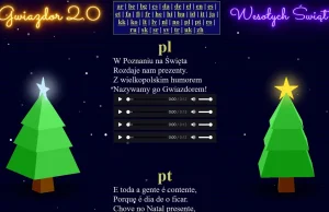 Gwiazdor 2.0 - wierszyki świąteczne w różnych językach