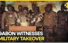 Zamach stanu w Gabonie: wojskowi ogłaszają w telewizji przejęcie władzy