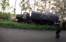Zasadzka Czeczenów na rosyjską ciężarówkę wojskową