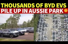 Tysiące chińskich elektryków zalega nielegalnie na parkingach w Australii