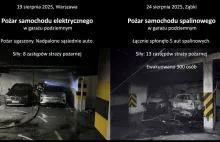 Pożar elektryka w garażu opanowany w 13 minut. KG PSP szkoli z niego strażaków