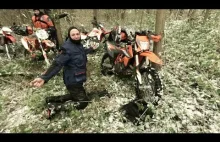KTM vs Honda - zimowe podboje leśnych szlaków