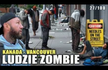 Ludzie zombie na ulicach Vancouver.