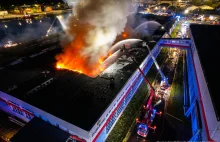 Pożar hali magazynowej w porcie Gdańsk