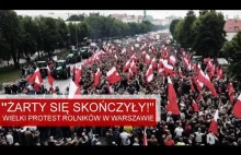 „Żarty się skończyły!” – krzyczą rolnicy blokując Warszawę