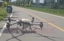 Start dużego drona