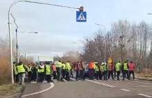 Ukraińscy kierowcy ciężarówek wyszli na drogę. Protestowali przeciwko protestowi