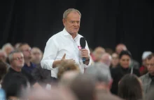 "Uroczyście ogłaszamy koniec pisowskiej drożyzny" - Donald Tusk w Piotrkowie