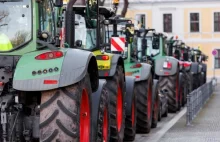 Ktoś ostrzelał traktor w trakcie protestu rolników we Wrocławiu. Policja bada sp