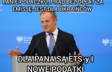 Tusk chce produkować prąd dla Ukrainy bez kosztów ETS. Dla Polski droższy o ETS