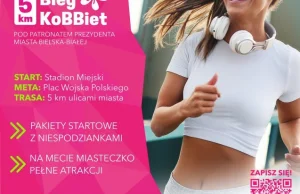 Bieg miejski, zamknięte centrum. Event tylko dla 1 płci.