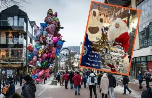 Zakopane: Powrót "chytrego misia", tym razem w osobie pijanego mikołaja.