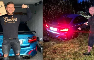 Polski zawodnik oddał swoje BMW M2 do mechanika. Przebiło betonowe ogrodzenie...