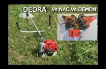 Kosa spalinowa DEDRA DED8714 43cc, vs Nac vs Demon -TEST- Koszenie trawy. Recenz